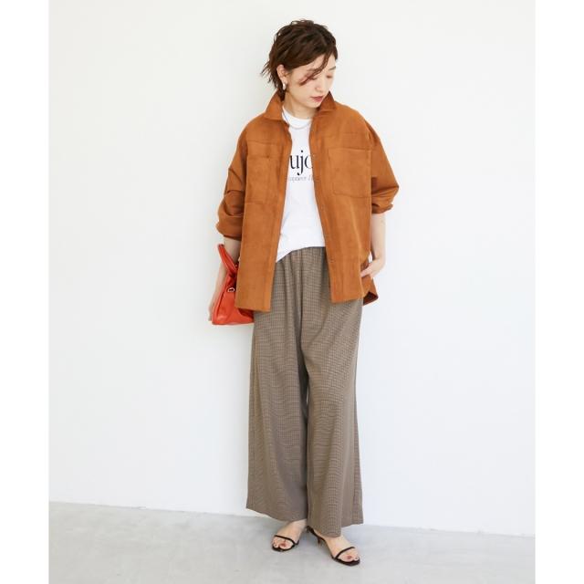 ルクールブラン（le．coeur blanc）/《手洗い可能》ガンクラブチェックドロストパンツ