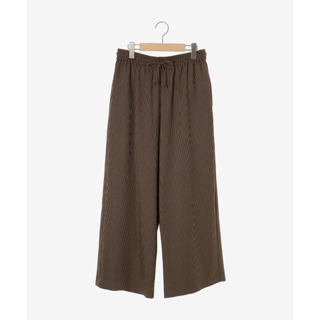 ルクールブラン（le．coeur blanc）/《手洗い可能》ガンクラブチェックドロストパンツ