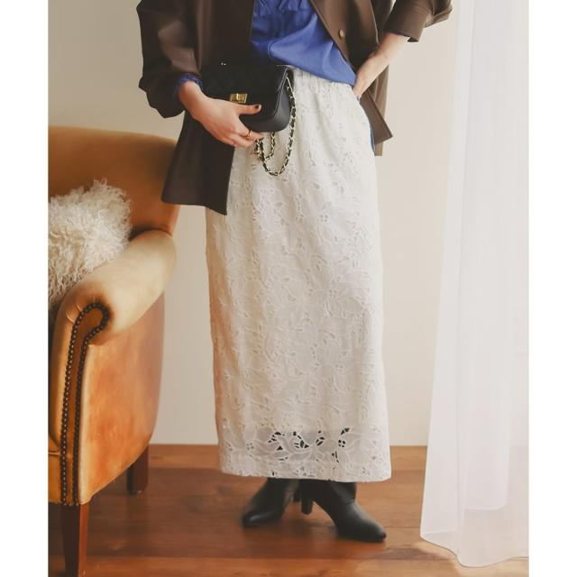 ルクールブラン（le．coeur blanc）/モチーフレーススカート