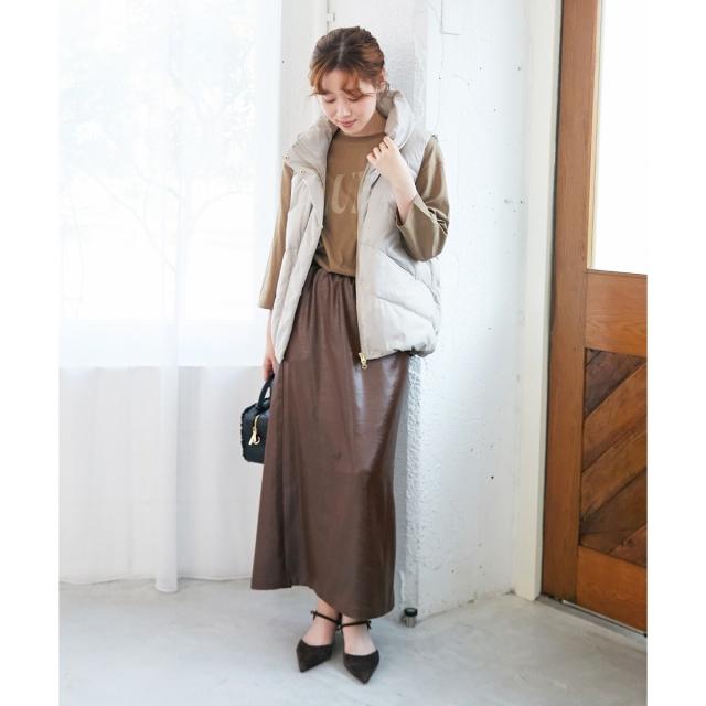 ルクールブラン（le．coeur blanc）/《WEB限定アイテム》ボリュームダウンベスト