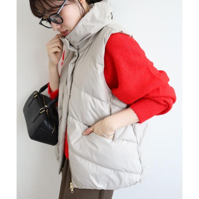 ルクールブラン（le．coeur blanc）/《WEB限定アイテム》ボリュームダウンベスト