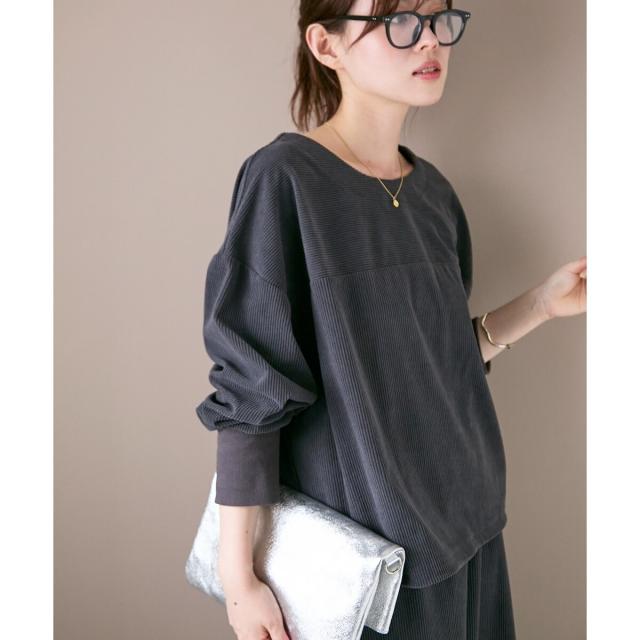 ルクールブラン（le．coeur blanc）/《手洗い可能》カットコーデュロイ2WAYプル×スカートセット