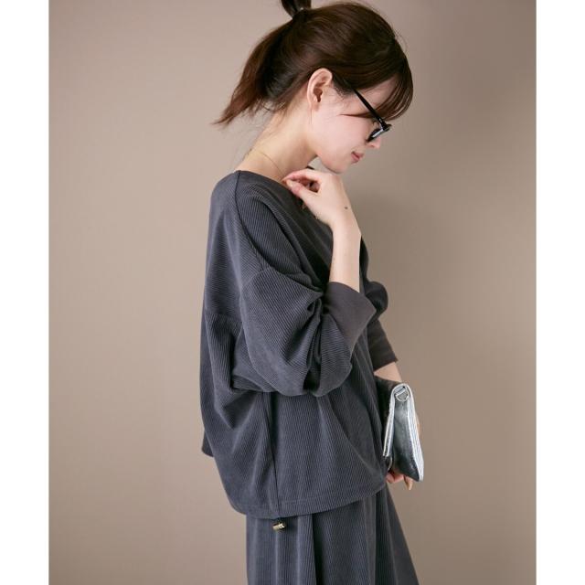 ルクールブラン（le．coeur blanc）/《手洗い可能》カットコーデュロイ2WAYプル×スカートセット