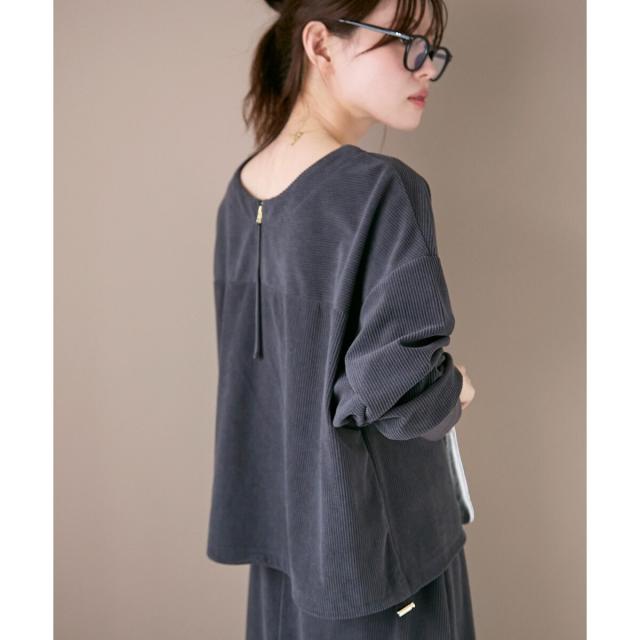 ルクールブラン（le．coeur blanc）/《手洗い可能》カットコーデュロイ2WAYプル×スカートセット