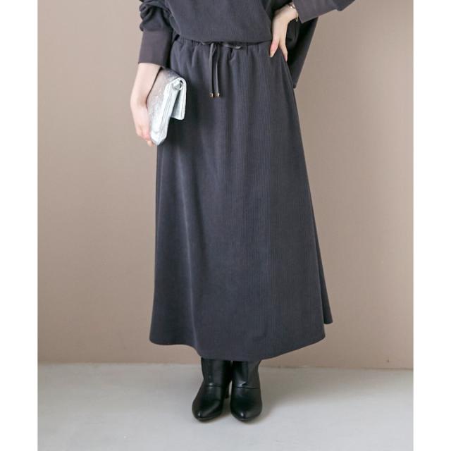 ルクールブラン（le．coeur blanc）/《手洗い可能》カットコーデュロイ2WAYプル×スカートセット