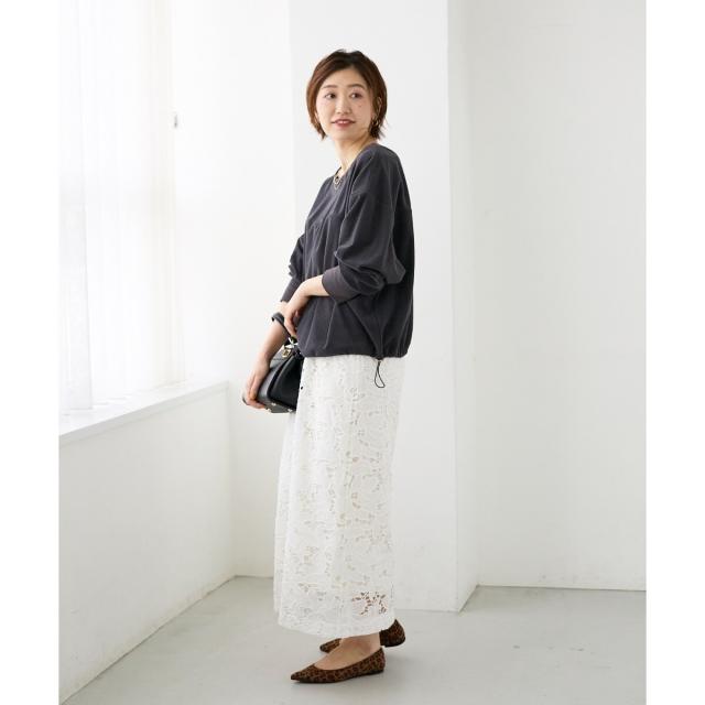 ルクールブラン（le．coeur blanc）/《手洗い可能》カットコーデュロイ2WAYプル×スカートセット