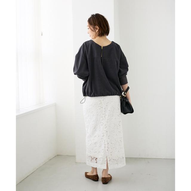 ルクールブラン（le．coeur blanc）/《手洗い可能》カットコーデュロイ2WAYプル×スカートセット