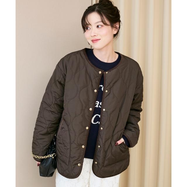 ルクールブラン（le．coeur blanc）/《WEB・一部店舗限定》AL リバーシブルキルティングブルゾン