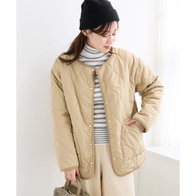 ルクールブラン（le．coeur blanc）/《WEB・一部店舗限定》AL リバーシブルキルティングブルゾン