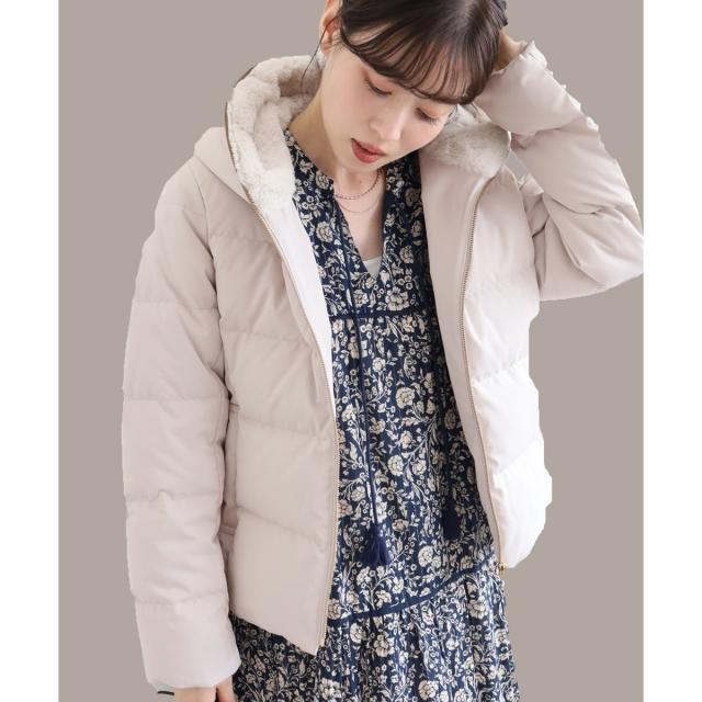 ルクールブラン（le．coeur blanc）/ファーフードショートダウン