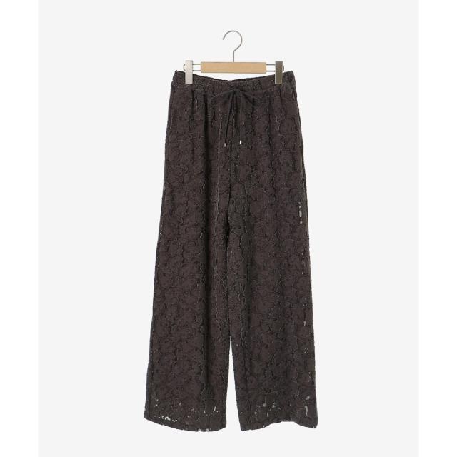 ルクールブラン（le．coeur blanc）/《WEB限定アイテム》起毛レースイージーパンツ