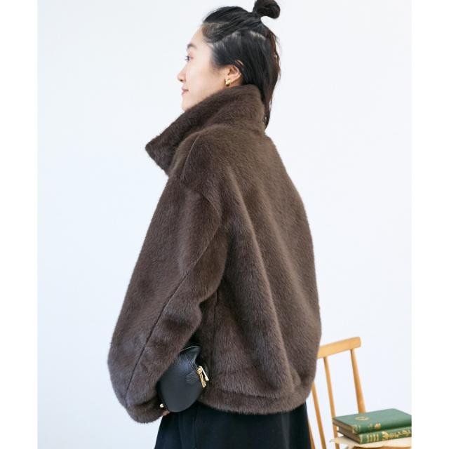 ルクールブラン（le．coeur blanc）/ミンクタッチスタンドカラーファー