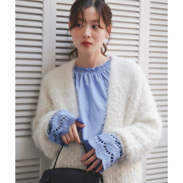 【NEW】ルクールブラン（le．coeur blanc）/2WAYキャンディースリーブブラウス