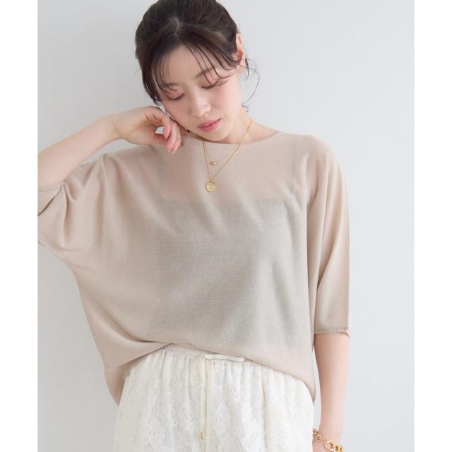 ルクールブラン（le．coeur blanc）/【UVカット】ドルマンスリーブプルオーバー_10