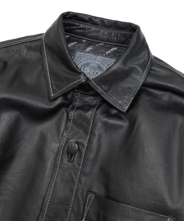 ロンドンデニム/【LondonDenim】シープレザー/オーバーシャツ ブルゾン_7