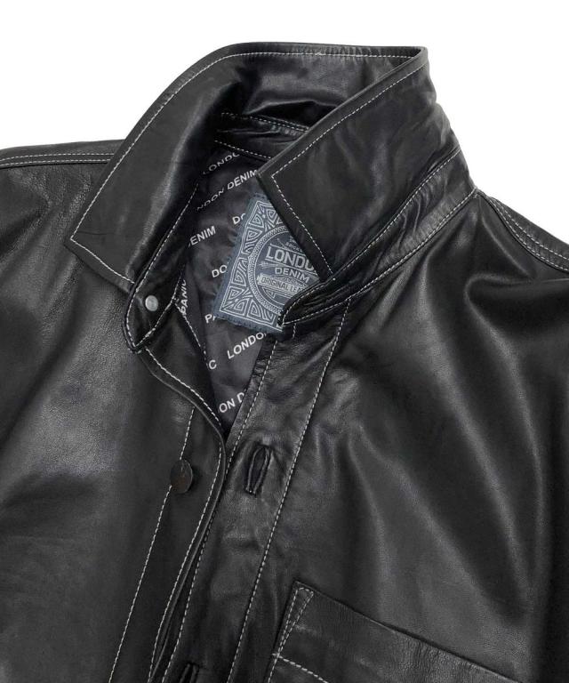 ロンドンデニム/【LondonDenim】シープレザー/オーバーシャツ ブルゾン_8