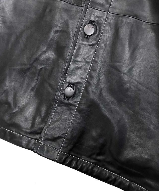 ロンドンデニム/【LondonDenim】シープレザー/オーバーシャツ ブルゾン_12