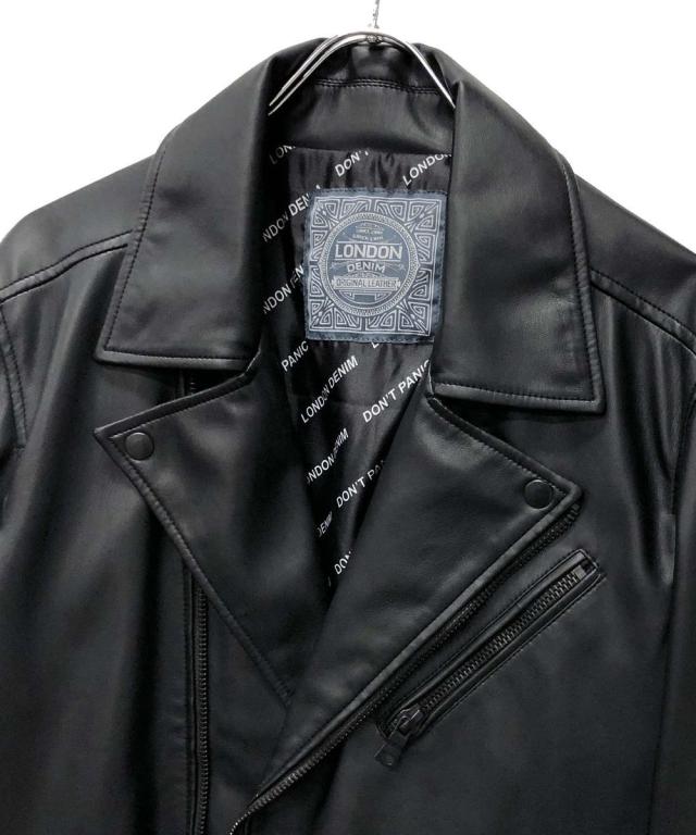 ロンドンデニム/【LondonDenim】フェイクレザー/ダブルライダースの