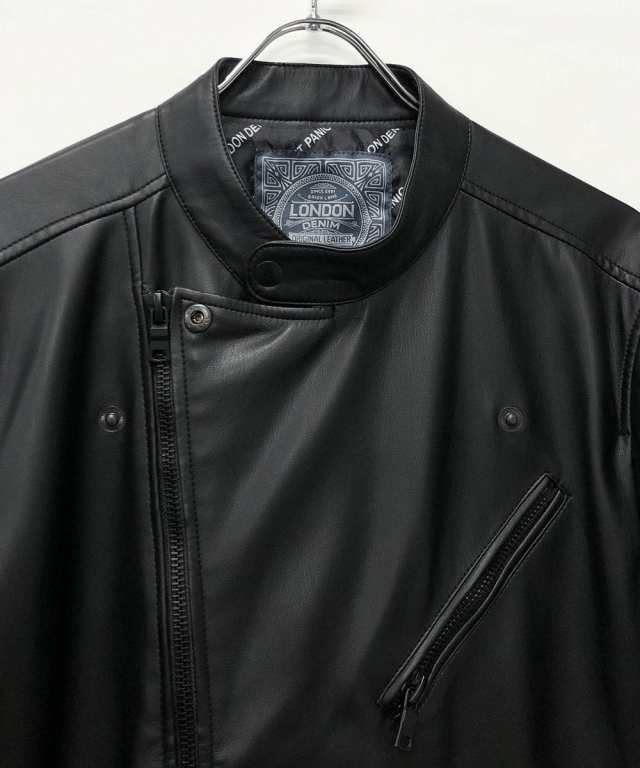 ロンドンデニム/【LondonDenim】フェイクレザー/シングルライダースの通販は