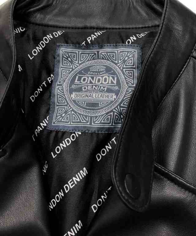 ロンドンデニム/【LondonDenim】フェイクレザー/シングルライダースの通販は