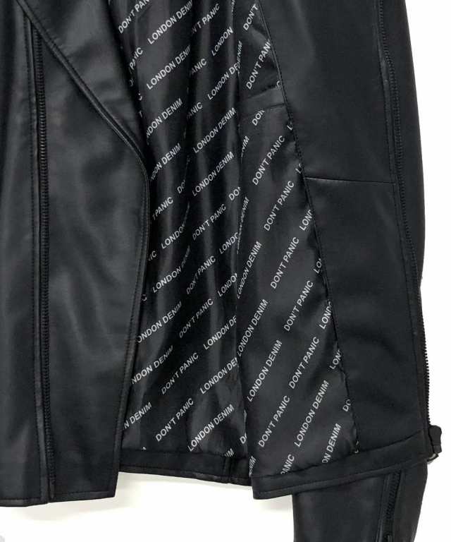 ロンドンデニム/【LondonDenim】フェイクレザー/シングルライダースの通販は