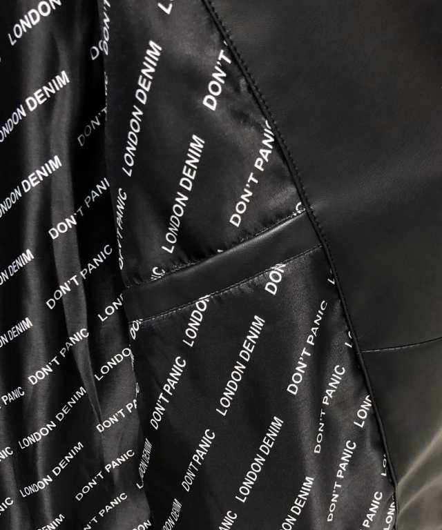 ロンドンデニム/【LondonDenim】フェイクレザー/シングルライダースの通販は