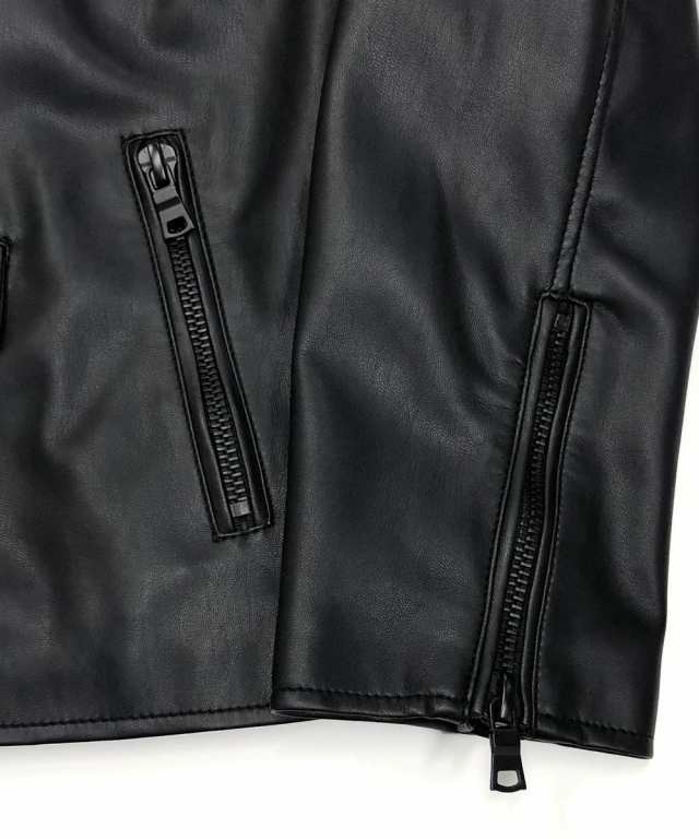 ロンドンデニム/【LondonDenim】フェイクレザー/シングルライダースの通販は