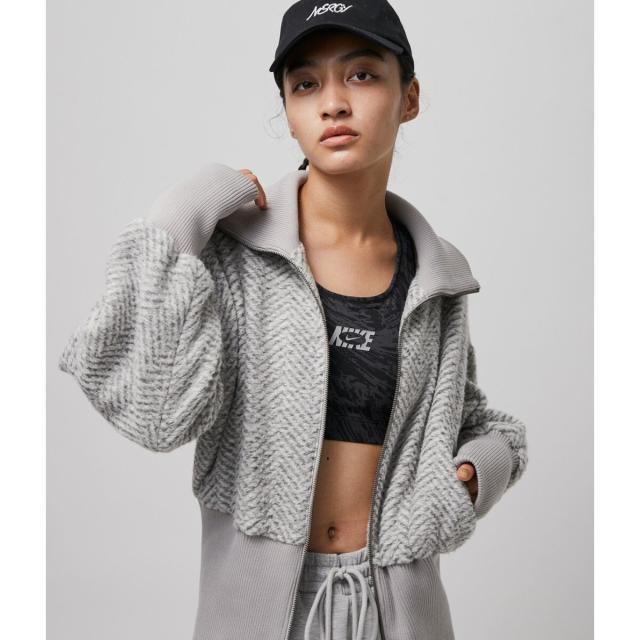 ナージー（NERGY）/リブ切り替えツィードショートブルゾンの通販は 7,766円