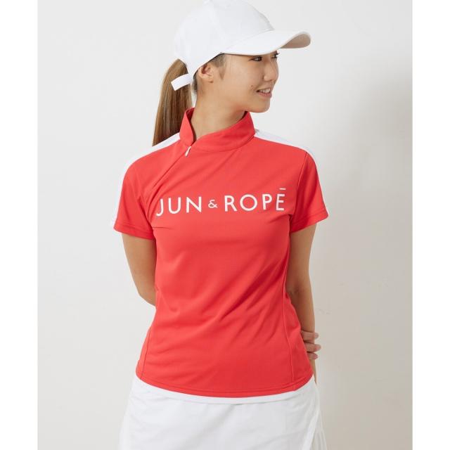 ジュン＆ロぺ（JUN&ROPE’）/【UV】【吸水速乾】メッシュ使いチャイナ衿プルオーバー