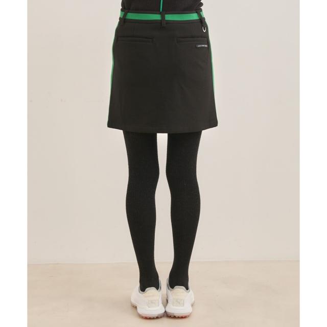 Jun & Ropé 【保温】【吸湿発熱】サイドライン切替Aラインスカート