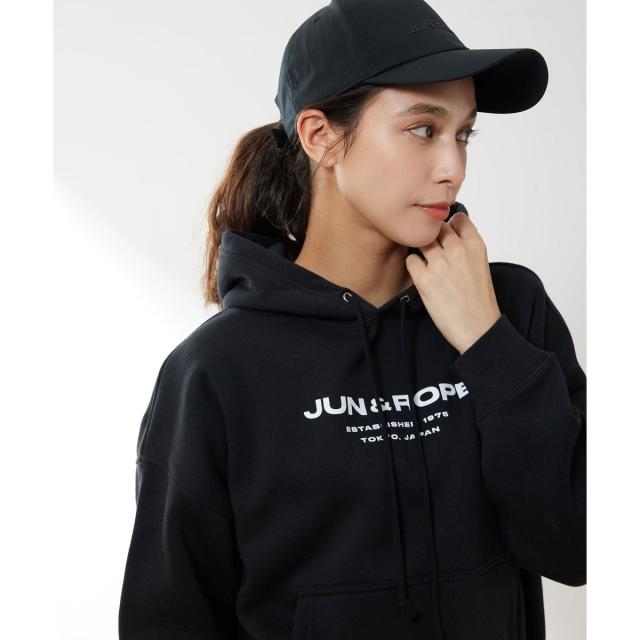 ジュン＆ロぺ（JUN&ROPE’）/【再入荷・WEB限定・ユニセックス】ロゴ入り裏起毛長袖フーディ