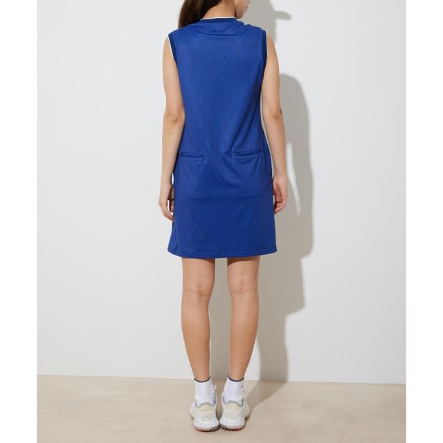 ジュン＆ロぺ（JUN&ROPE'）/BIGダイヤ柄 スリットネックワンピース