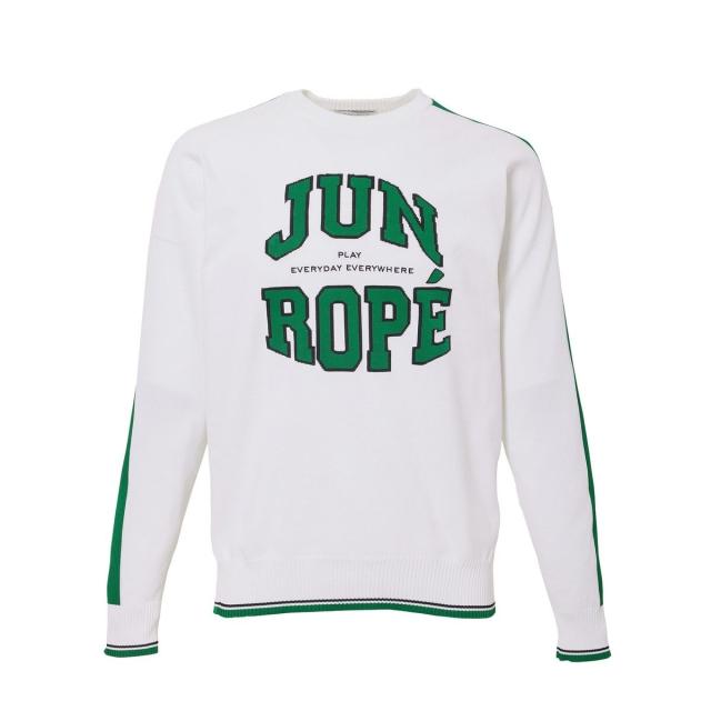 ジュン＆ロぺ（JUN&ROPE'）/カレッジロゴインターシャ長袖プルオーバー