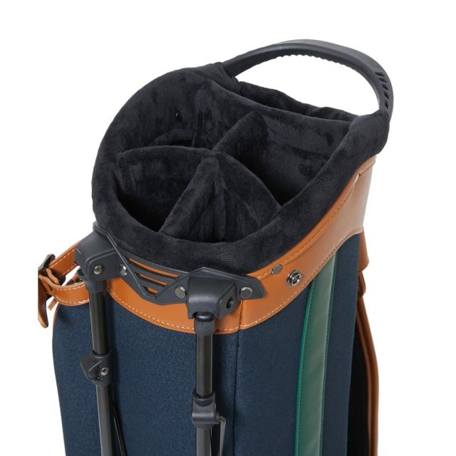 ジュン＆ロぺ（JUN&ROPE'）/合皮コンビ使いカレッジロゴキャディバッグ