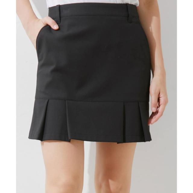 JUN&ROPE ジュンアンドロペ バックプリーツスカート ブラック