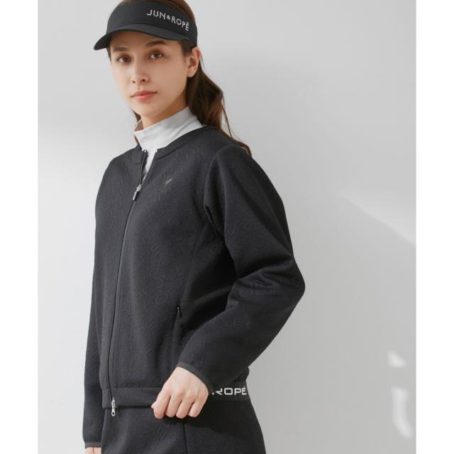 ジュン＆ロぺ（JUN&ROPE'）/ロゴモノグラムジャガード ブルゾン