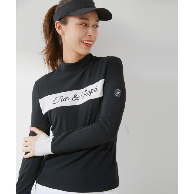 【NEW】ジュン＆ロぺ（JUN&ROPE’）/【保温】プレミアウォーム配色長袖プルオーバー