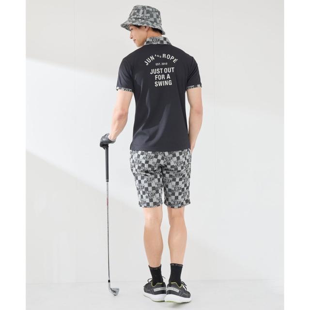 ジュン＆ロぺ（JUN&ROPE'）/【UV】【吸水速乾】チェッカージャガード衿