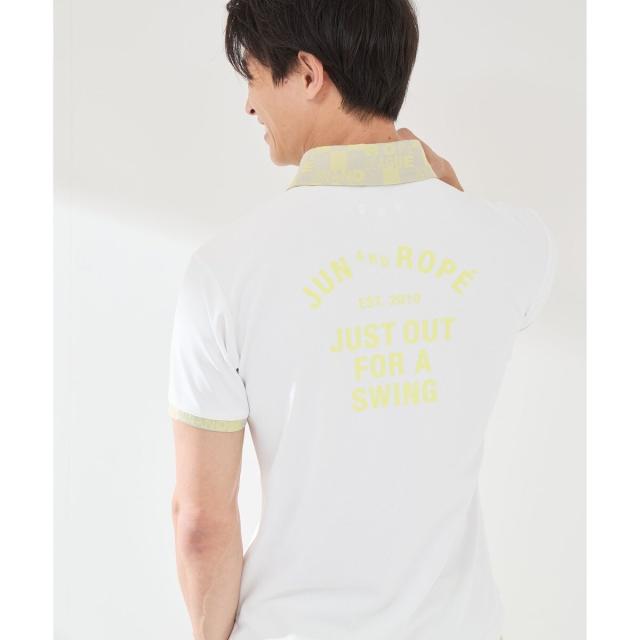 ジュン＆ロぺ（JUN&ROPE'）/【UV】【吸水速乾】チェッカージャガード衿