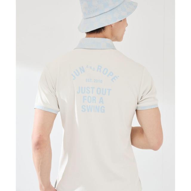 ジュン＆ロぺ（JUN&ROPE'）/【UV】【吸水速乾】チェッカージャガード衿