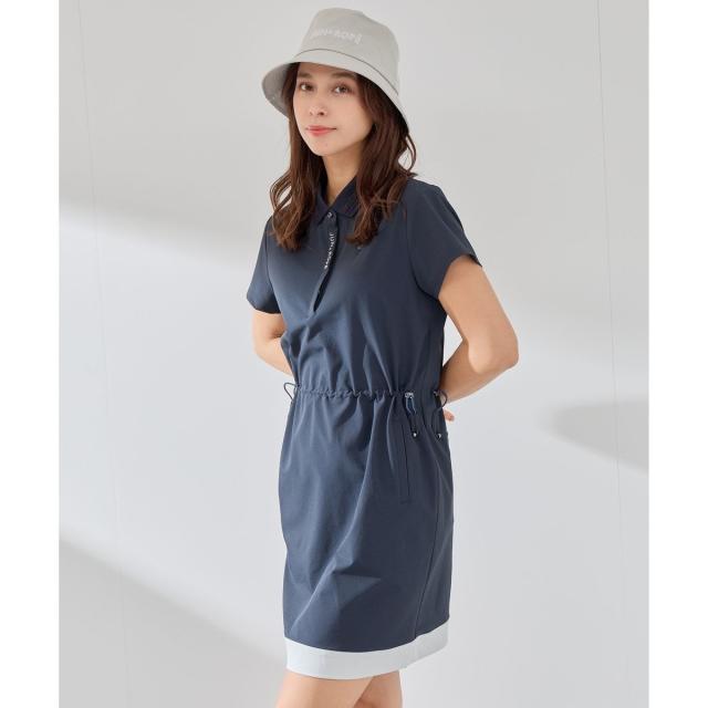 ジュン＆ロぺ（JUN&ROPE’）/【UV】【吸水速乾】ドロスト使い半袖ポロワンピース