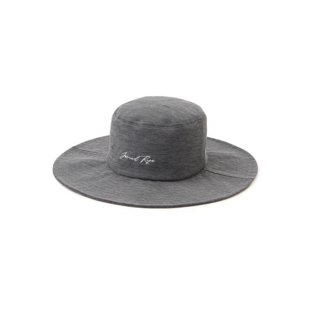 ジュン＆ロぺ（JUN&ROPE’）/【調節付き】フロントロゴ麻混つば広ハット