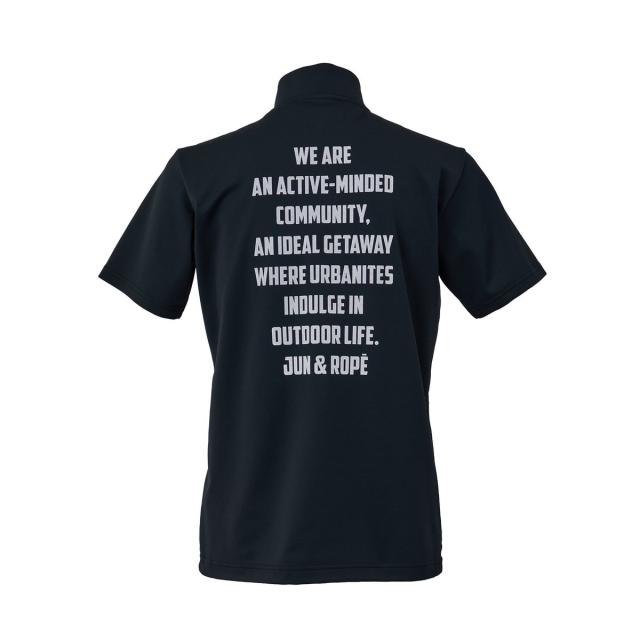 ジュン＆ロぺ（JUN&ROPE’）/【UV】バックプリントハーフジップシャツ