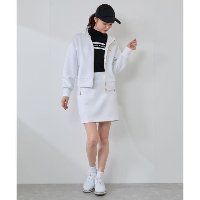 ジュン＆ロぺ（JUN&amp;ROPE’）/ロゴキルト風ジャガードファスナー付スカート/セットアップ対応・UV_16