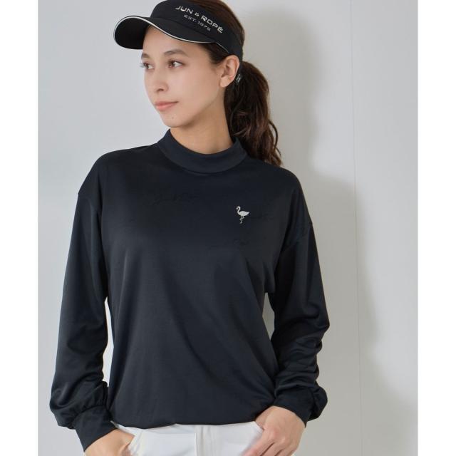 ジュン＆ロぺ（JUN&ROPE’）/ロゴジャガードドロスト長袖プルオーバー/UV・吸水速乾