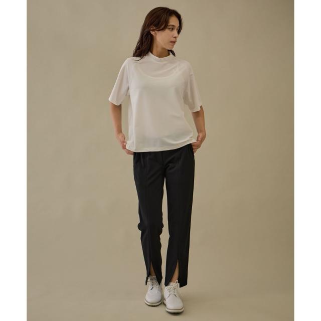 ジュン＆ロぺ（JUN&ROPE’）/【NOIR】【防透】裾スリット入りクロップドパンツ_2