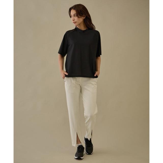 ジュン＆ロぺ（JUN&ROPE’）/【NOIR】【防透】裾スリット入りクロップドパンツ_12