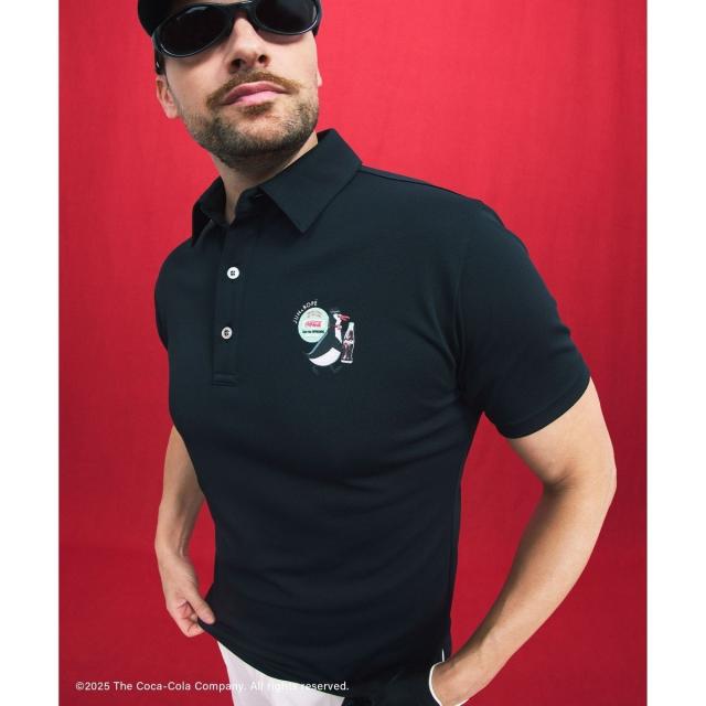 ジュン＆ロぺ（JUN&ROPE’）/コカ・コーラ バックプリント メンズポロシャツ