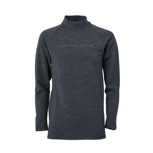 ジュン＆ロぺ（JUN&ROPE’）/【NOIR】ウールナイロン長袖ハイネックシャツ