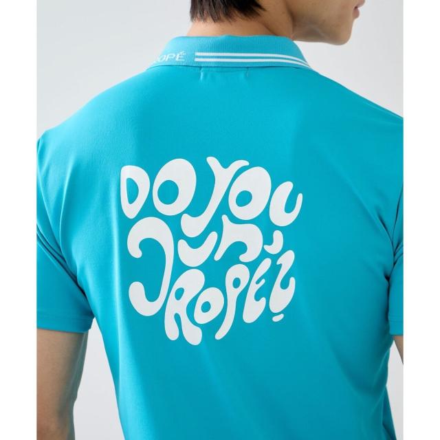 ジュン＆ロぺ（JUN&ROPE’）/ベアスムース バックプリントポロシャツ/吸水・冷感・UV_6